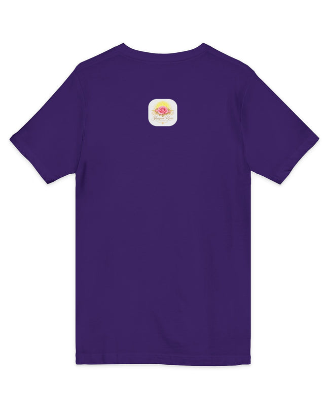 "Happy Valentine's Day" Unisex Jersey Short Sleeve V-Neck Tee