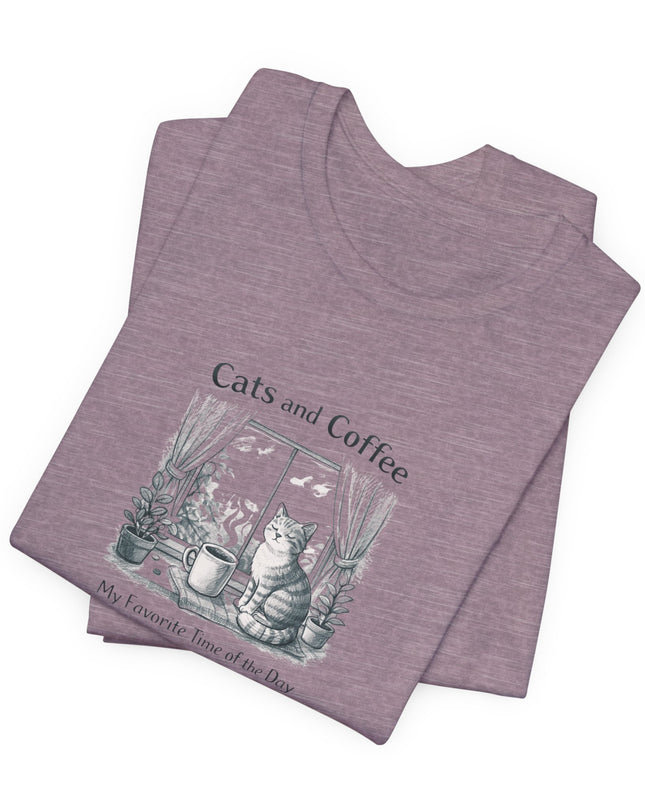 "Cats and Coffee" Unisex Jersey Short Sleeve Tee