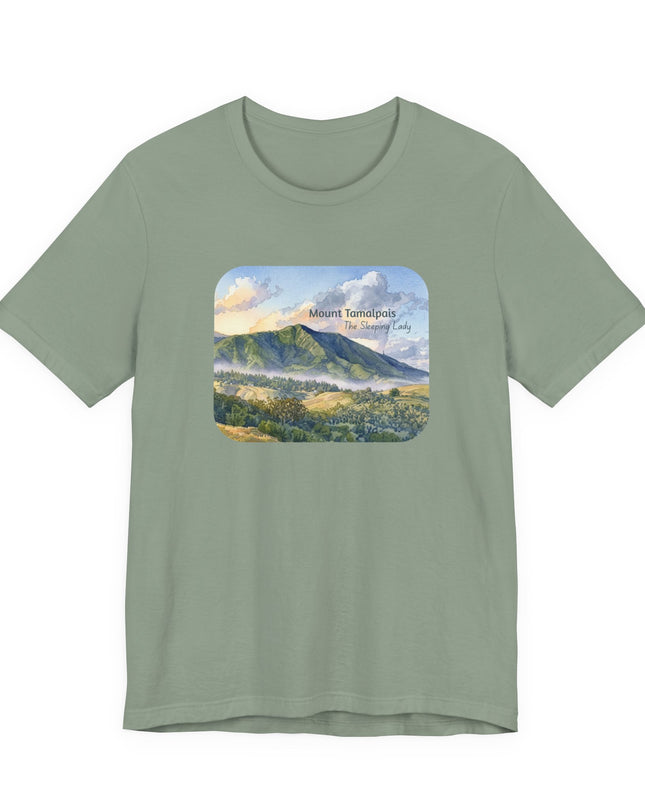 "Mount Tamalpais, the Sleeping Lady" Unisex Jersey Short Sleeve Tee