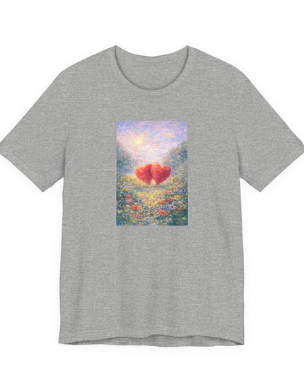 "Valentine's Day - Monet Style" Unisex Jersey Short Sleeve Tee