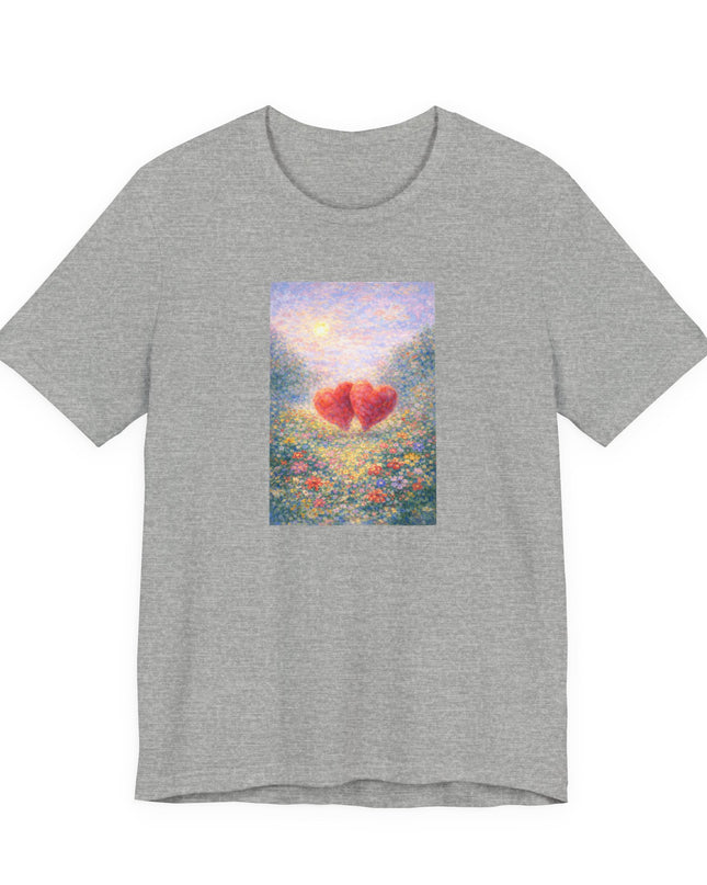 "Valentine's Day - Monet Style" Unisex Jersey Short Sleeve Tee