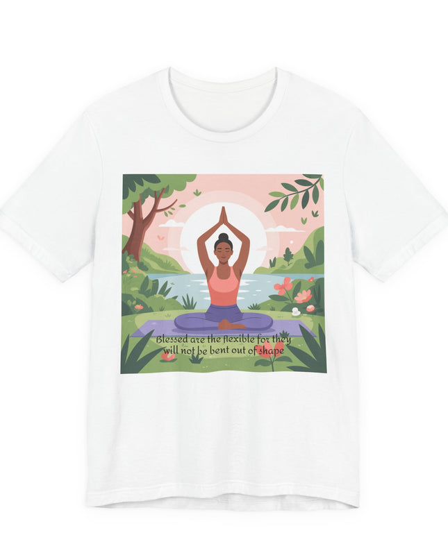 "Blessed are the Flexible" Unisex Short Sleeve Tee