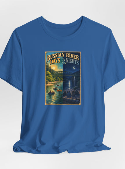 "Russian River Days, Russian River Nights" Unisex Jersey Short Sleeve Tee