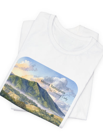 "Mount Tamalpais, the Sleeping Lady" Unisex Jersey Short Sleeve Tee