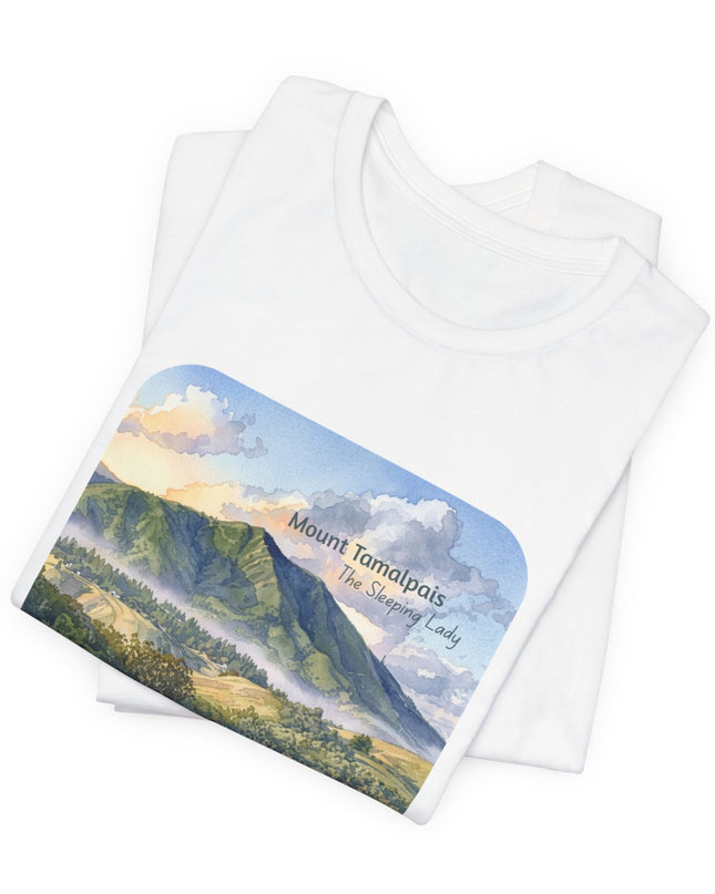 "Mount Tamalpais, the Sleeping Lady" Unisex Jersey Short Sleeve Tee