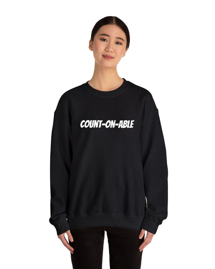 "Count-on-able" Unisex Embroidered Sweatshirt
