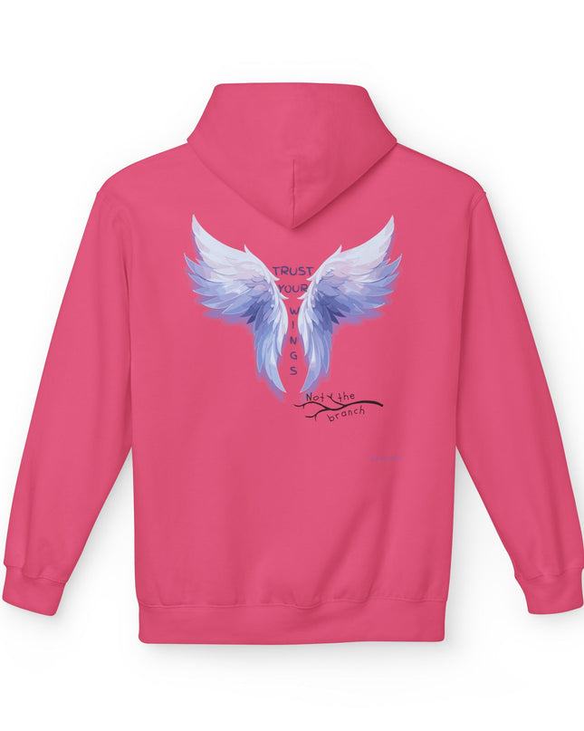 "Trust your Wings, Not the Branch" Unisex Midweight Softstyle Fleece Hoodie