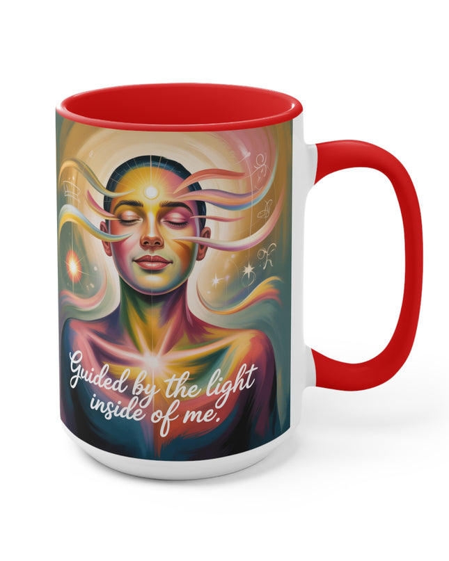 "Guided by the Light Inside Me" Accent Mug