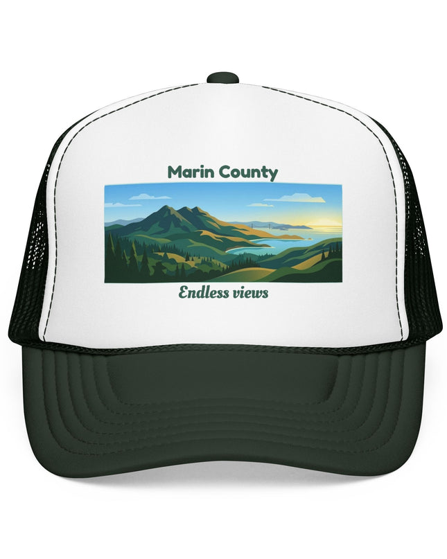 "Marin County, Endless Views" Foam Trucker Hat