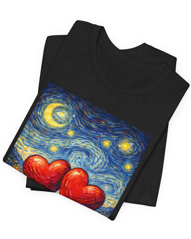 "Valentine's Day - Vincent Van Gogh Style" Unisex Jersey Short Sleeve Tee