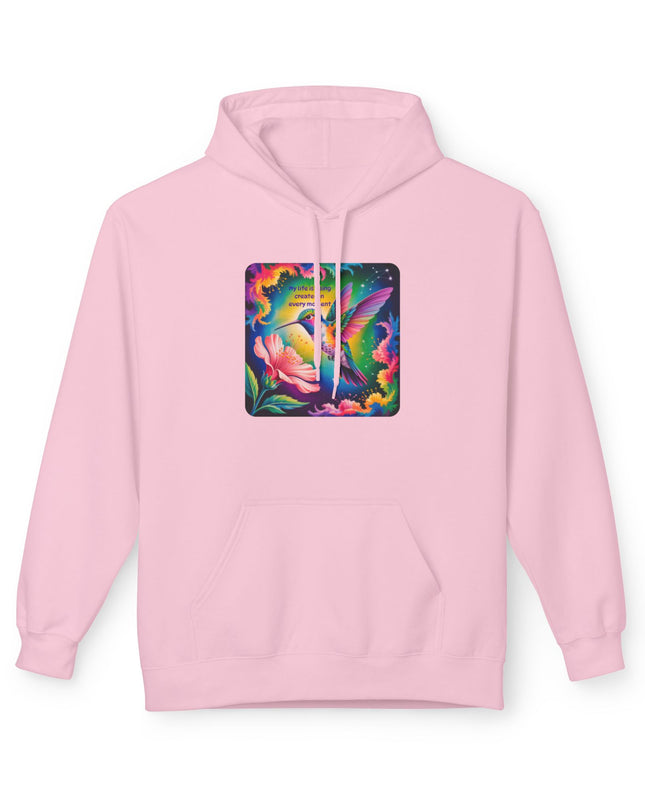 "My Life is Being Created in Every Moment" Unisex Midweight Softstyle Fleece Hoodie
