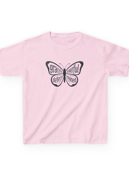 "Butterfly With Words" Kids Heavy Cotton Tee