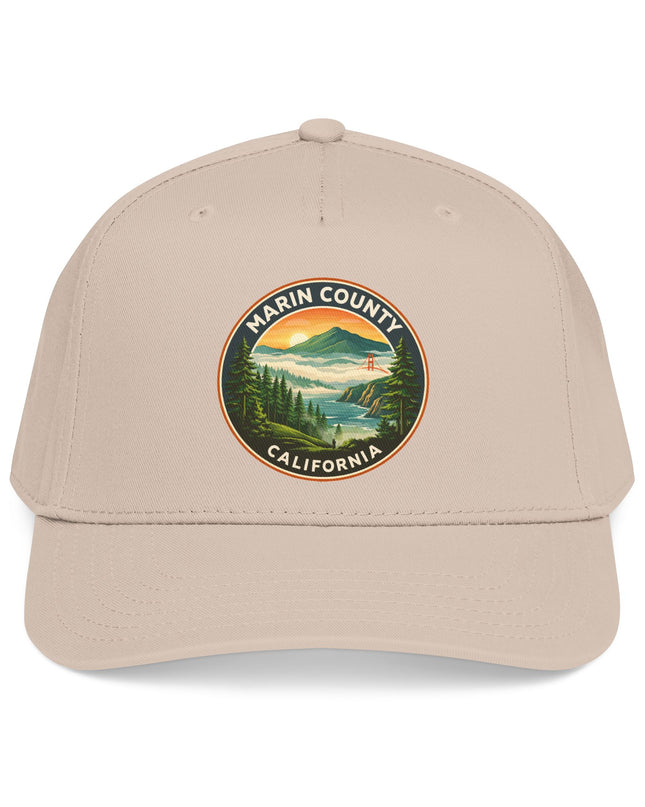 "Marin County, Above the Fog" Mid Profile Baseball Cap