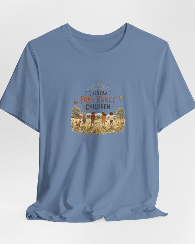"I Grow Free Range Children" Unisex Jersey Cotton Tee