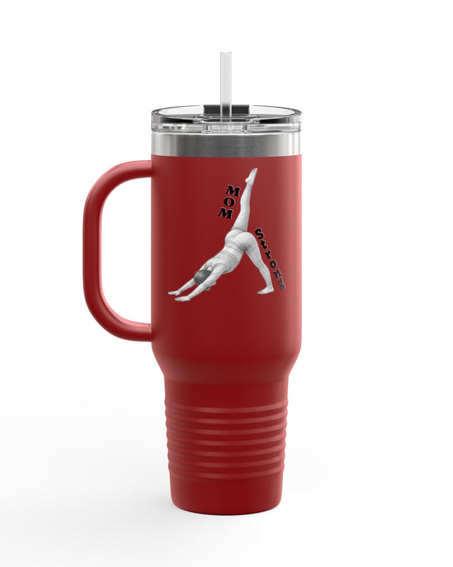 "Mom Strong Pilates" Insulated Travel Mug, 40oz