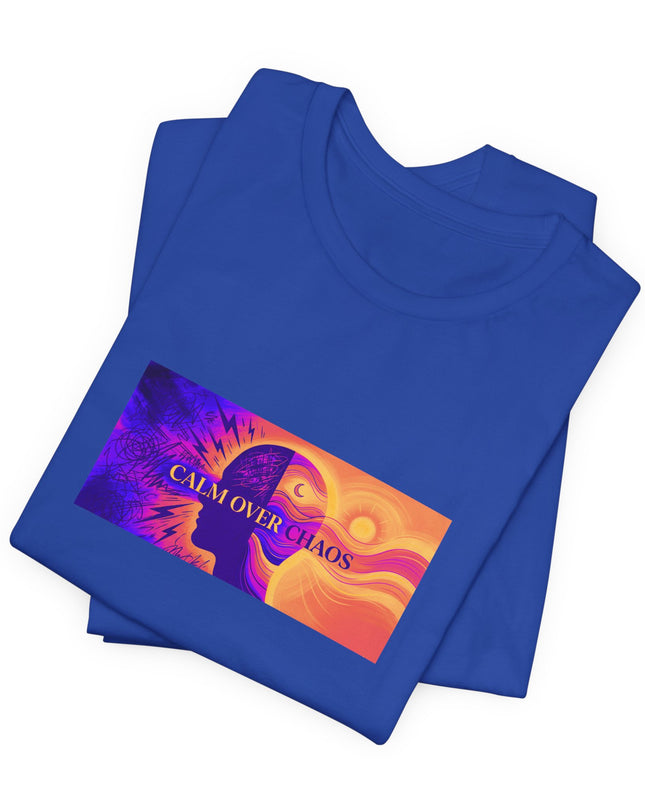 "Calm Over Chaos- Vivid" Unisex Jersey Short Sleeve Tee