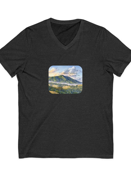 "Mount Tamalpais, the Sleeping Lady" Mount Tamalpais, the Sleeping LadyUnisex Jersey Short Sleeve V-Neck Tee