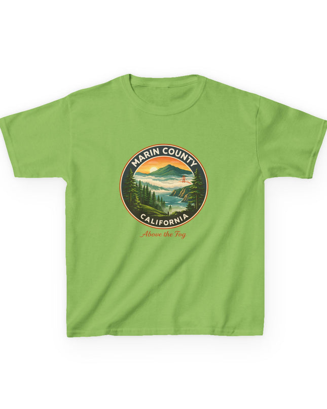 "Marin County, Above the Fog" Kids Heavy Cotton Tee