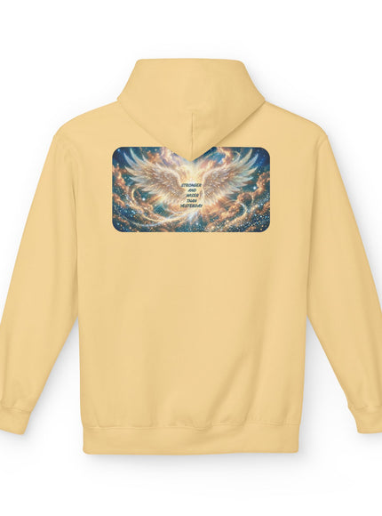 "Stronger and Wiser than Yesterday" Unisex Midweight Softstyle Fleece Hoodie