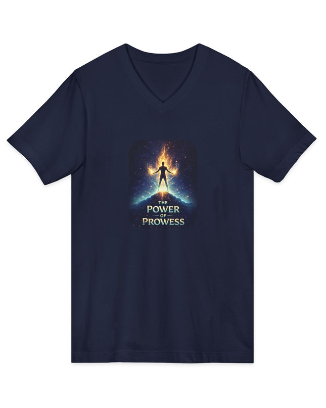 "The Power of Prowess" Unisex Jersey Short Sleeve V-Neck Tee