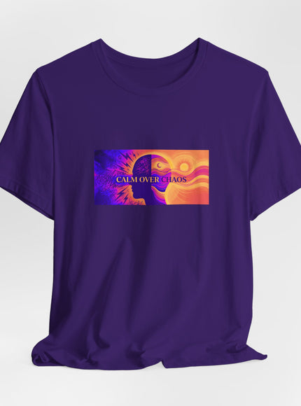 "Calm Over Chaos- Vivid" Unisex Jersey Short Sleeve Tee