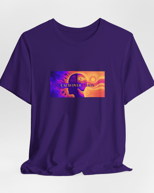 "Calm Over Chaos- Vivid" Unisex Jersey Short Sleeve Tee