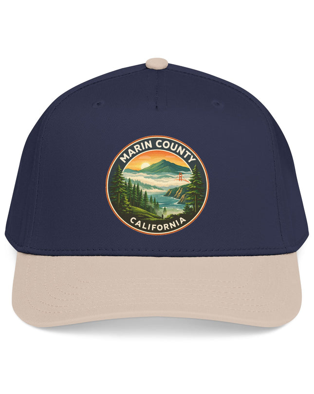 "Marin County, Above the Fog" Mid Profile Baseball Cap