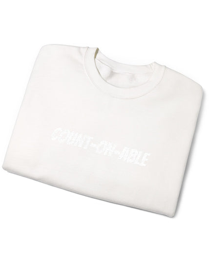 "Count-on-able" Unisex Embroidered Sweatshirt