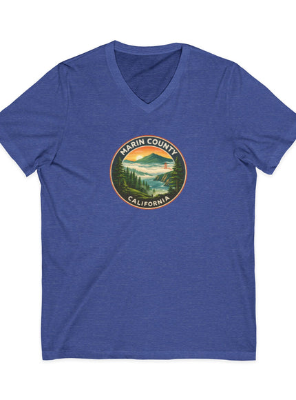 "Above the fog" Unisex Jersey Short Sleeve V-Neck Tee