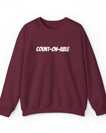 "Count-on-able" Unisex Embroidered Sweatshirt