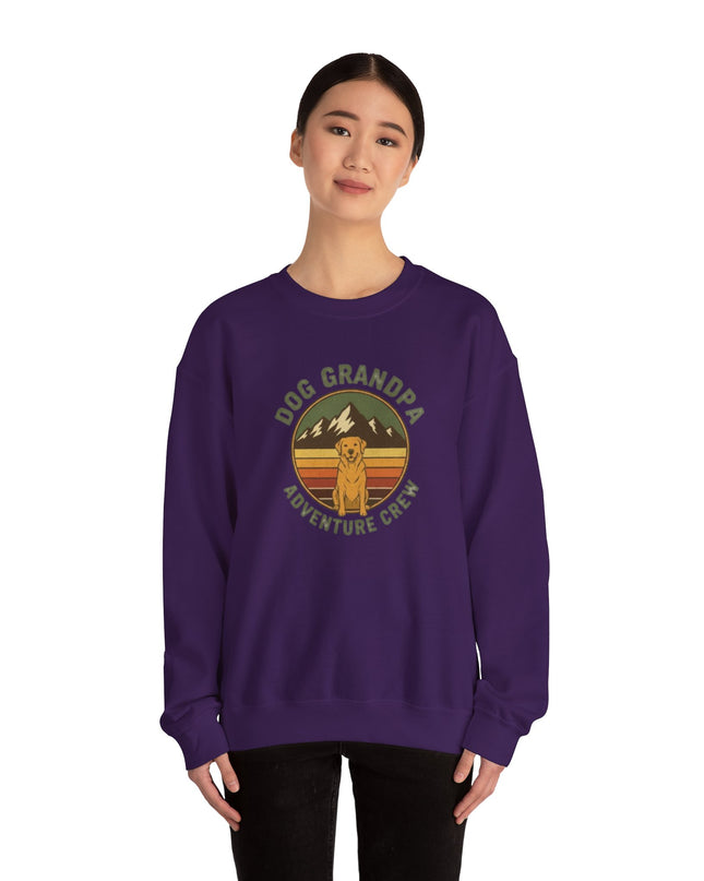 "Dog Grandpa Adventure Crew" Unisex Adult Sweatshirt