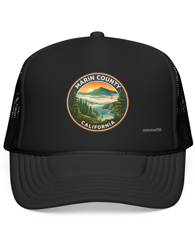 "Marin County, Above the Fog" Foam Trucker Hat