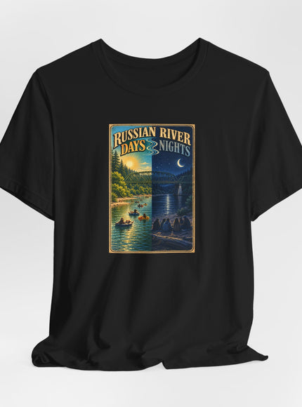 "Russian River Days, Russian River Nights" Unisex Jersey Short Sleeve Tee