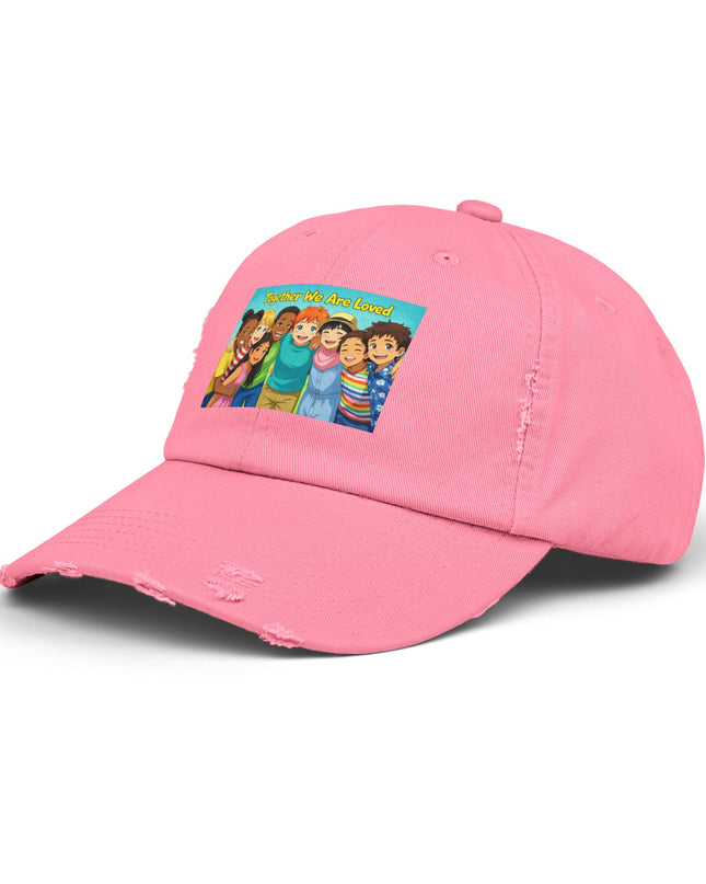 "Together We Are Loved" Unisex Distressed Cap