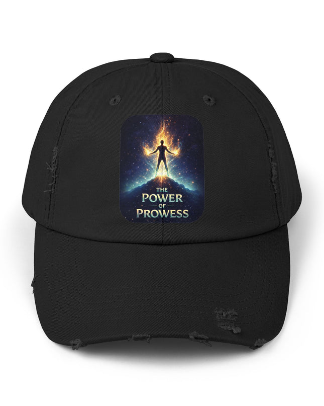 "The Power of Prowess" Unisex Distressed Cap