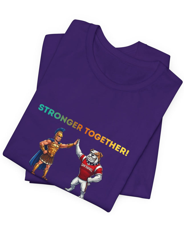 "Stronger Together SR and TL Mascots" Unisex Jersey Short Sleeve Tee