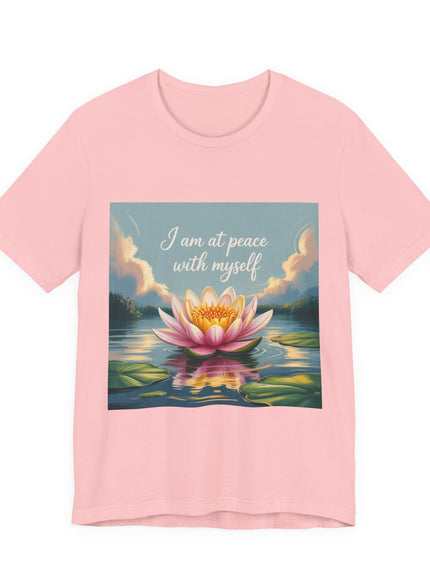 "I am at Peace with Myself" Women's and Men's Jersey Short Sleeve Tee
