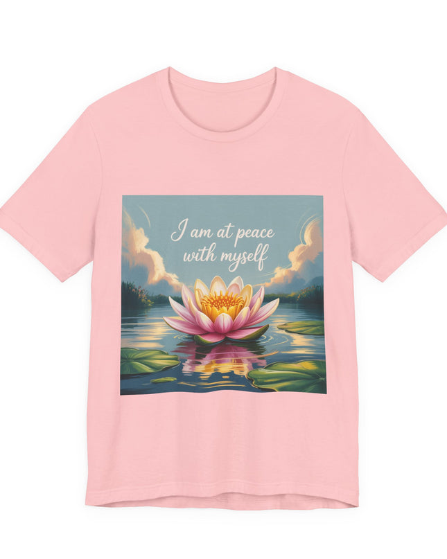 "I am at Peace with Myself" Women's and Men's Jersey Short Sleeve Tee