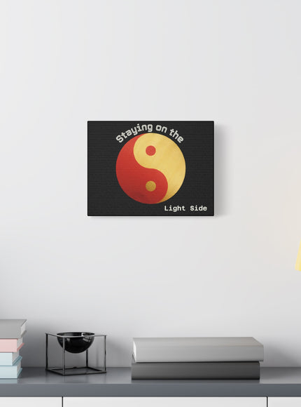 "Staying on the Light Side" Matte Canvas, Stretched, 12x9