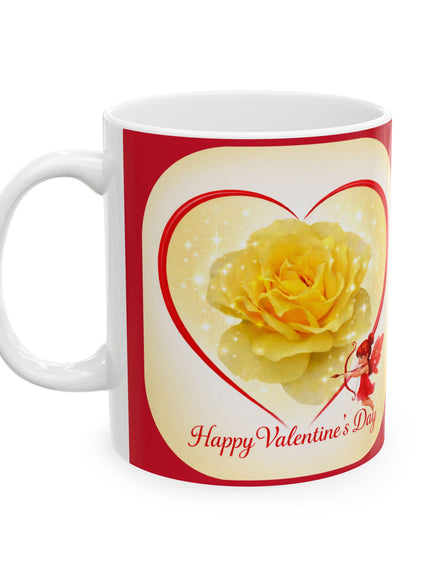 "Happy Valentine's Day" Ceramic Mug, (11oz, 15oz)