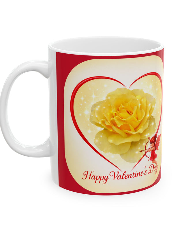 "Happy Valentine's Day" Ceramic Mug, (11oz, 15oz)