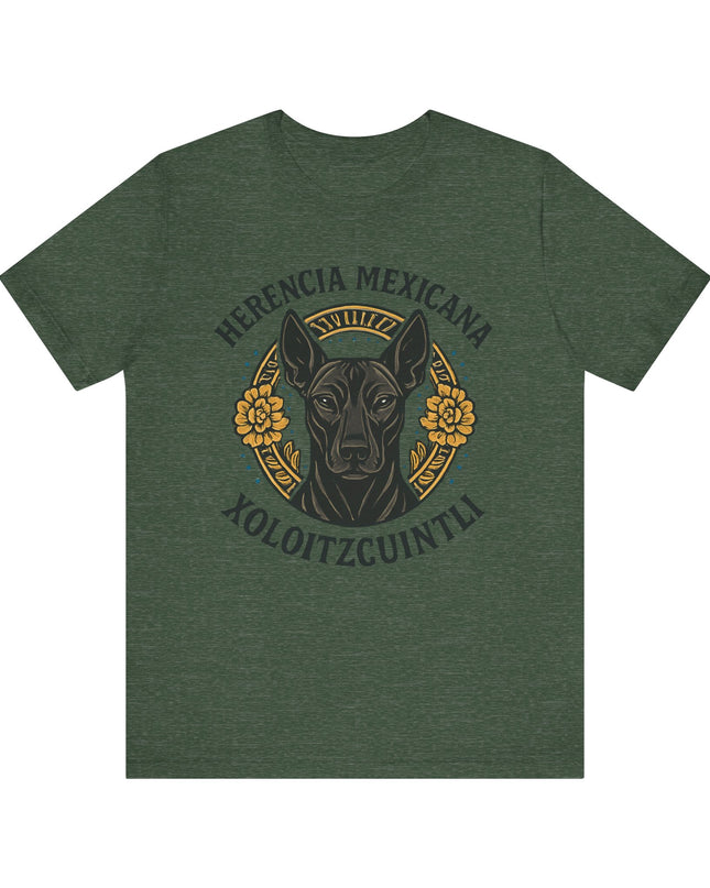 "Herencia mexicana - Xoloitzcuintli" Unisex Jersey Short Sleeve Tee