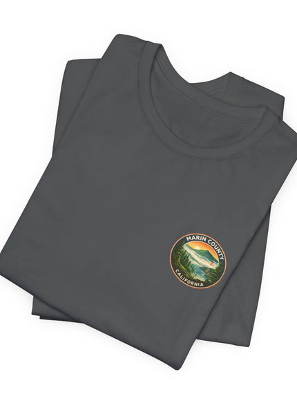 "Marin County - Above the Fog - No Text" (2-sided) Unisex Jersey Short Sleeve Tee