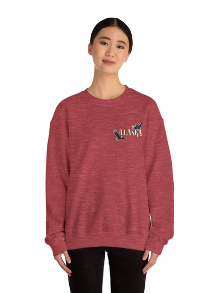 "Alaska" (Ink front and back) Unisex Heavy Blend Crewneck Sweatshirt