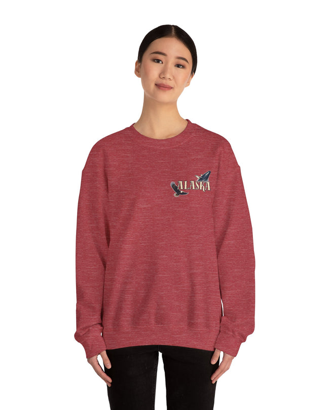"Alaska" (Ink front and back) Unisex Heavy Blend Crewneck Sweatshirt