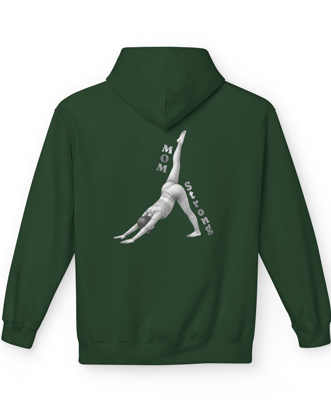 "Mom Strong Pilates" (Lighter ink on both sides) Unisex Midweight Softstyle Fleece Hoodie