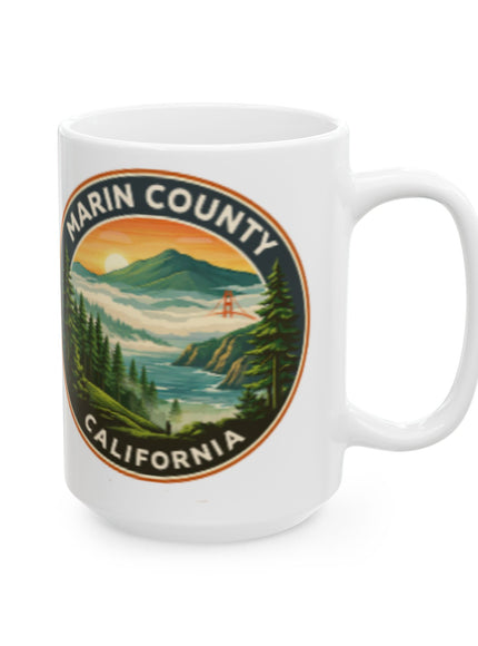 "Marin County, Above the Fog - no text" Ceramic Mug, (11oz, 15oz)