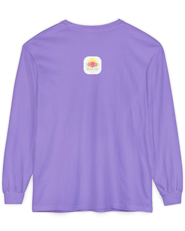 "Happy Valentine's Day" Unisex Garment-dyed Long Sleeve T-Shirt