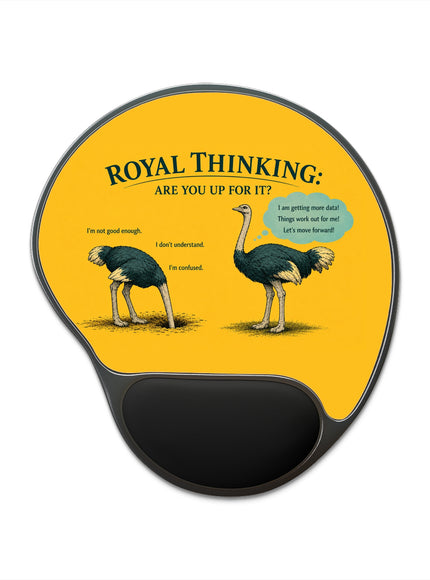 "Ostrich" Mouse Pad With Wrist Rest