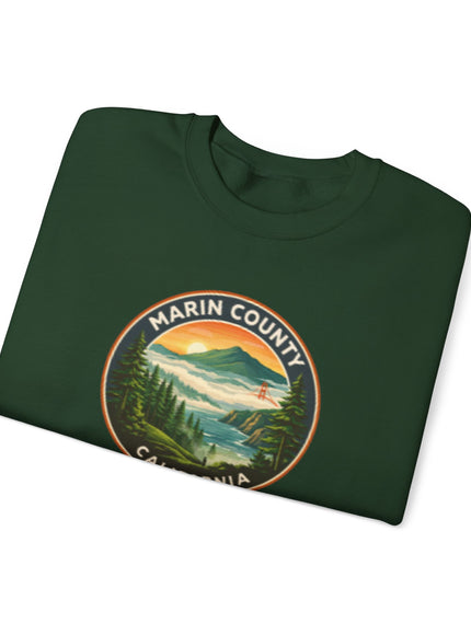 "Marin County, Above the Fog - no text" Unisex Heavy Blend Crewneck Sweatshirt
